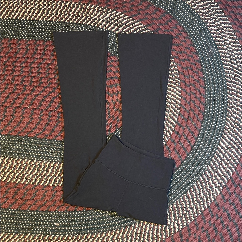 Lululemon Groove Yoga Pant Flare Legging Size 2 Super High Rise Nulu Black